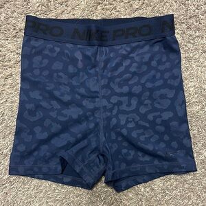 Women’s Nike Pro Dri-Fit Size S, Navy Cheetah